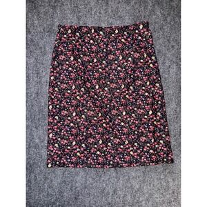 Vintage 90s WE TOO Wendy Lou Floral Midi Skirt USA Made Ditsy Grunge Stretch M